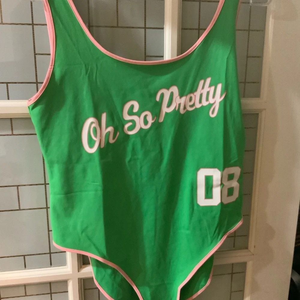 AKA Oh So Pretty PINK AND GREEN Swimsuit
Size: Large - Picture 10 of 12